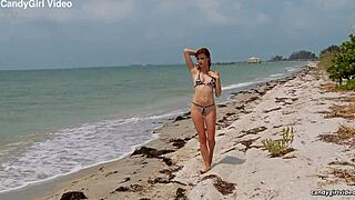 hollis ireland models sexy micro bikini in hd closeup