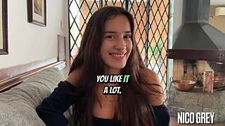 ever tried a skinny 18yo brazilian teen's deepthroat pov blowjob in first casting