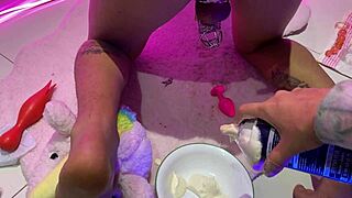 chantilly straight from my ass on strawberries