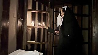 naughty nun monika fox fingers ass squirts confessing sins...