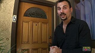 Blonde BABE SUCKS thick COCK then MOUNTS her WET PUSSY for hard DOGGY on SOFA