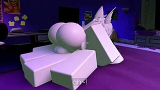 innocent miso jolts awake to nasty rough sucking and cum surprises in roblox chaos