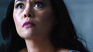 Big Tits Asian Stepmom Masturbates While Licking Shaved Lesbian Stepdaughter's Pussy in Face Sitting