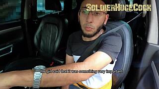 Blonde Big Ass Whore Sucks Wet Cock in Car Before Rough Creampie Ride!