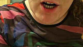 Horny BBW Secretary Flashes Massive Tits and Panties