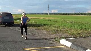 Huge Ass Stuffs Leather Leggings For Bedroom Tease And Grind