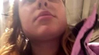 Teen BBW Fingers Wet Pussy to Orgasm in Taxi Mall!