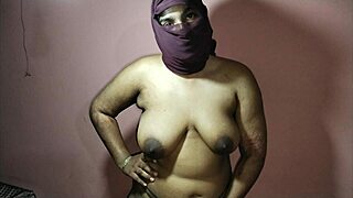 stepmom gives stepson relaxing back massage with natural big tits