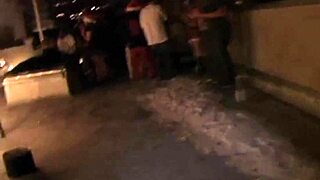 Skinny campus teen gets pounded hard by frat stud!