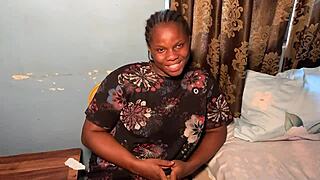 hey check this thick ebony queen in casting interview