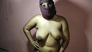 stepmom gives stepson relaxing back massage with natural big tits