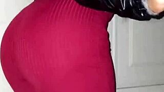 hey check out this latina with natural big tits getting ridden after heading upstairs