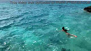 did monika fox stop tour bus for naked sea swim?