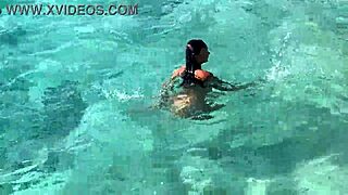 did monika fox stop tour bus for naked sea swim?