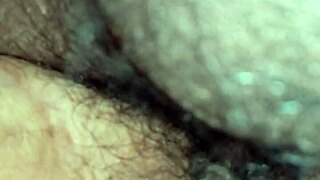 Neighbor's hairy pussy begs for my secret creampie fill