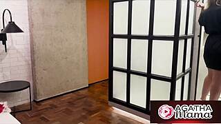 agatha mama catches her horny stepson spying in closet then fucks him hard with her big ass and trimmed pussy