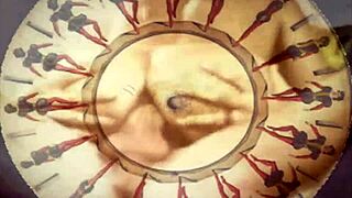 vintage erotic art display