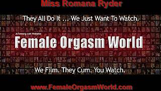 oh sexy romana ryder 😩 rubs her wet clit till screaming orgasm hits