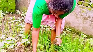 Hey village big-boobed maid bangs landowner with Telugu dirty talk