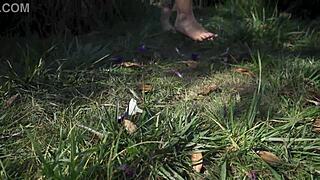 wanna see her crush flowers barefoot on the ranch grass?