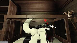 masked dude pounds cosplay girl's tight holes so hard he almost creams inside her juicy ass!