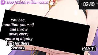 4 min joi challenge tests beta with censored feet humiliation