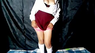 Hot mexican schoolgirl sends her nude pack and solo masturbation vid to tease