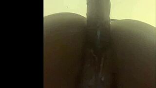 imagine her wet ebony pussy slamming that thick dildo deep