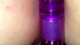 Crystal Vibes Her Wet Pussy While Jamer Licks Big Ass