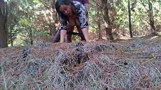 hey check this bbw huge ass fucked hard in woods exhibitionist style