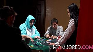 damn, that nasty curvy milf croupier with piercings keeps the casino horny by free using her fat pussy anytime