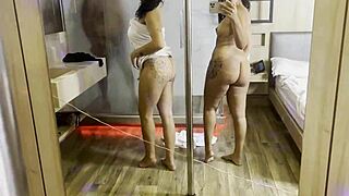 hot brazilian amateurs go wild naked full of lusty fun