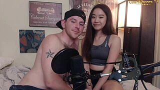 cam model petite asian teases tits in live wmaf show