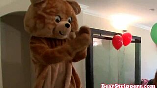 Amateur wives strip and suck cocks at wild clothed party!