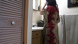 pakistani stepmom shocked as stepson fills her pussy with cum