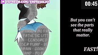 4 min joi challenge tests beta with censored feet humiliation