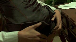 Asa Akira's ass fingered deep while fucked hard in thigh highs?