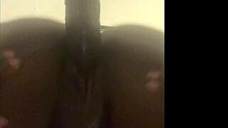 imagine her wet ebony pussy slamming that thick dildo deep