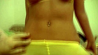 jenny welch teases old man in yellow pantyhose 💋