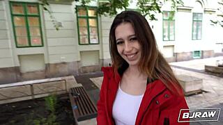 Watch Mia de Vil get messy on that monster cock in POV BJ