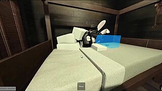 masked dude pounds cosplay girl's tight holes so hard he almost creams inside her juicy ass!