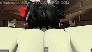 masked dude pounds cosplay girl's tight holes so hard he almost creams inside her juicy ass!