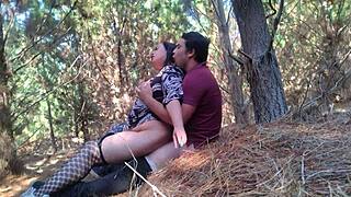 hey check this bbw huge ass fucked hard in woods exhibitionist style