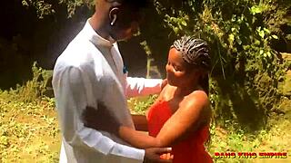 indian desi college girlfriend gets fucked outdoor in bush by lover couple