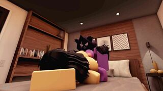 robloc raven team leader hangs with neighbor 😏👫