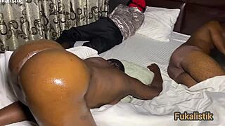 ebony stepmom caught doggystyle on big black cock pervert