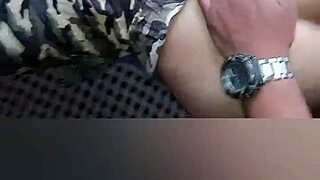 Militar Latina RIPS Lingerie and Gapes Wet Pussy on Huge Comandante Cock