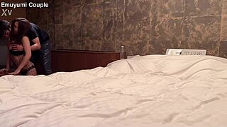 called a delivery girl to the hotel and an s-rank hottie shows up! 😍 intense bj head torture then raw sex gulping handjob fishnets gal big tits cutie homemade amateur japanese emuyu