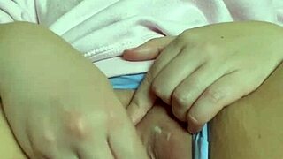 Bbw step sister masturbates solo with banana oil cream kinky arab fetish