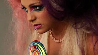 Abigail Mac teases tits in musical photoshoot